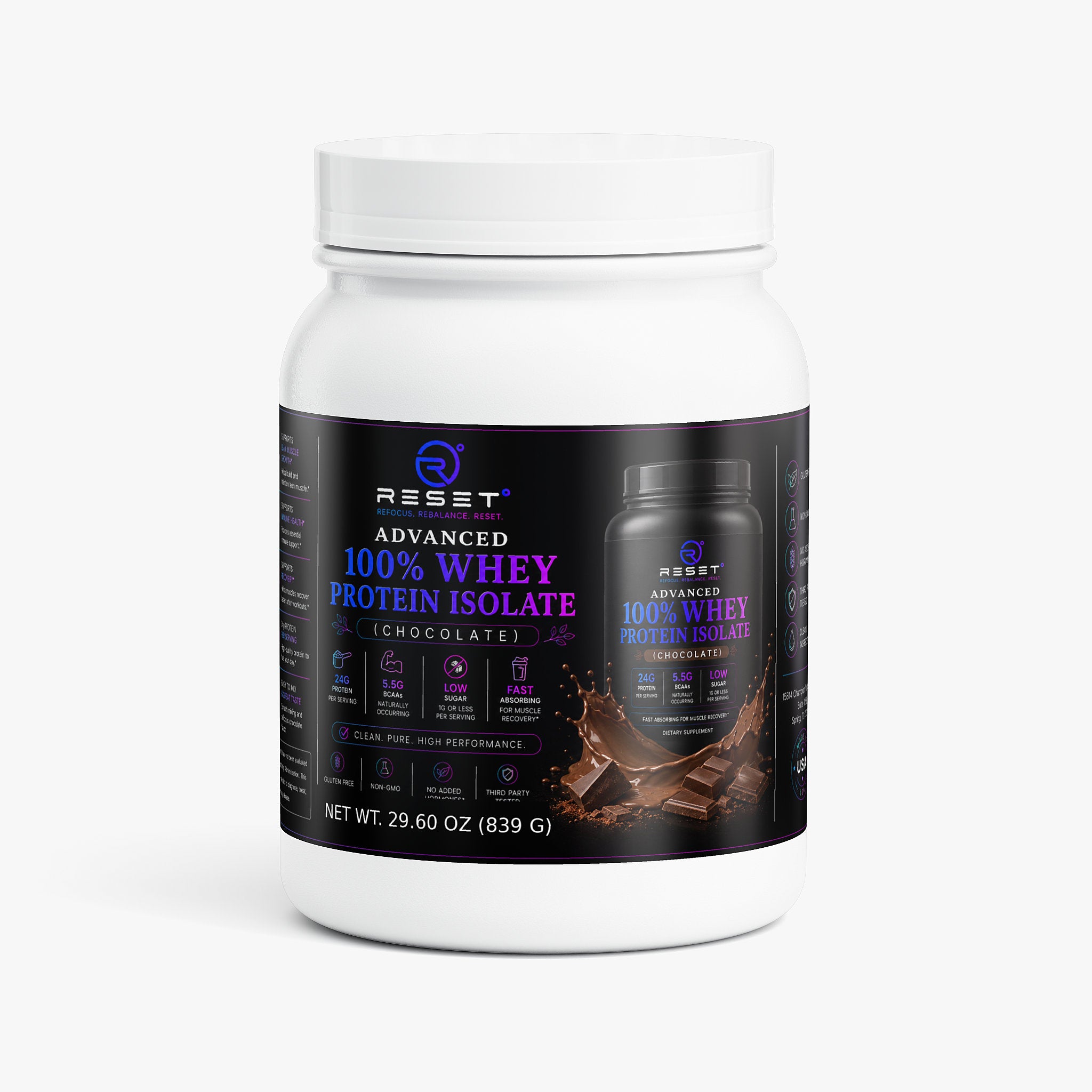 Advanced 100% Whey Protein Isolate (Chocolate)