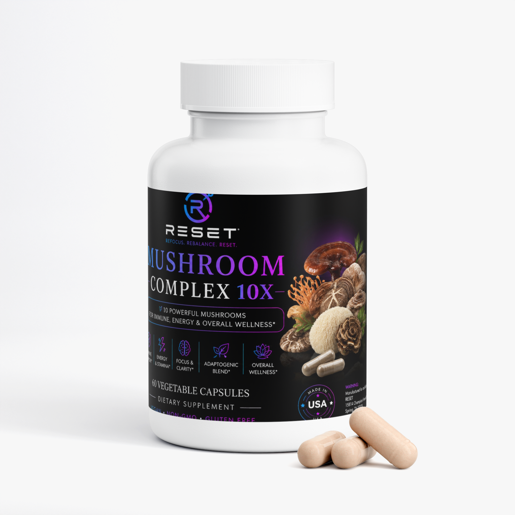 Mushroom Complex 10 X