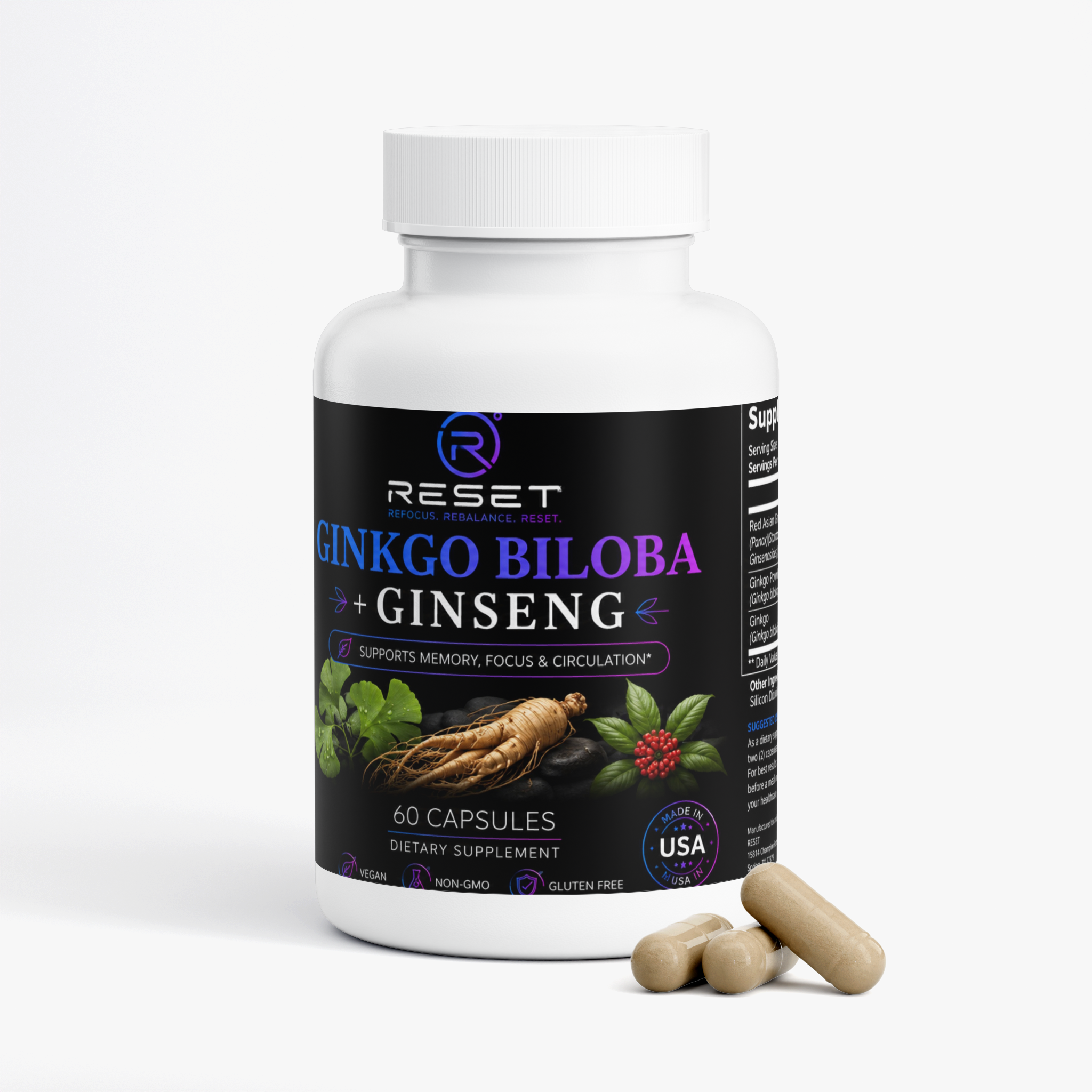 Ginkgo Biloba + Ginseng