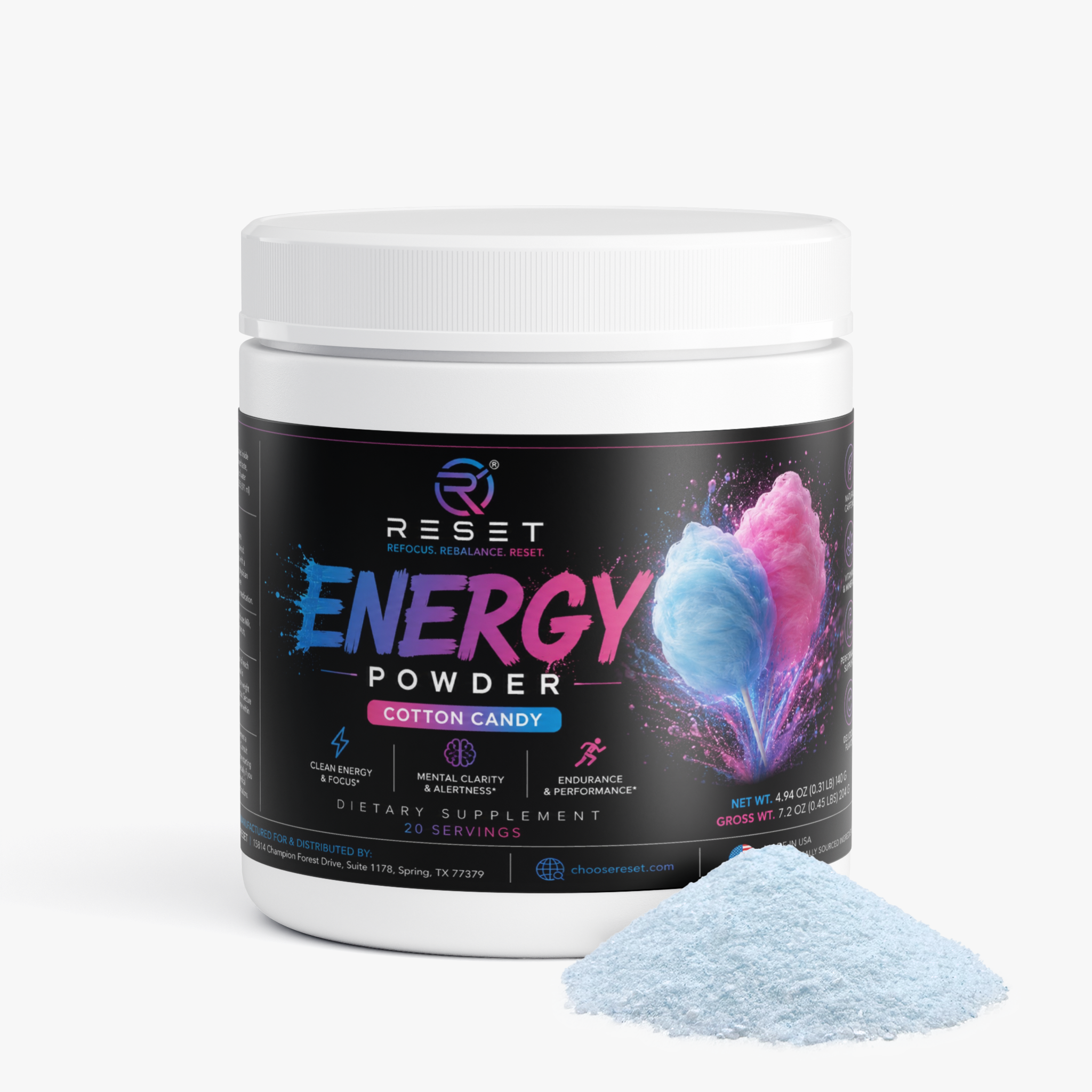 Energy Powder (Cotton Candy)
