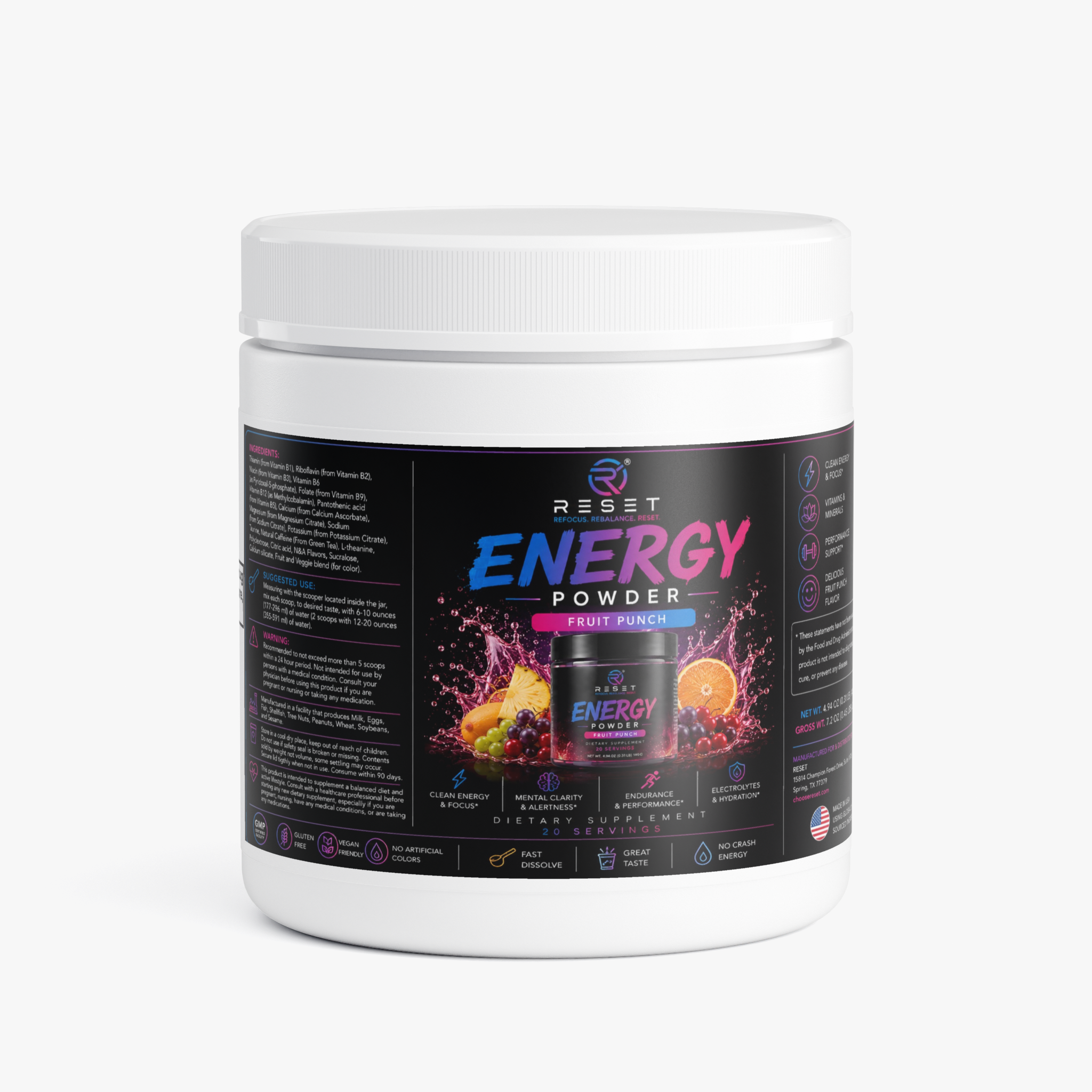 Energy Powder (Fruit Punch)