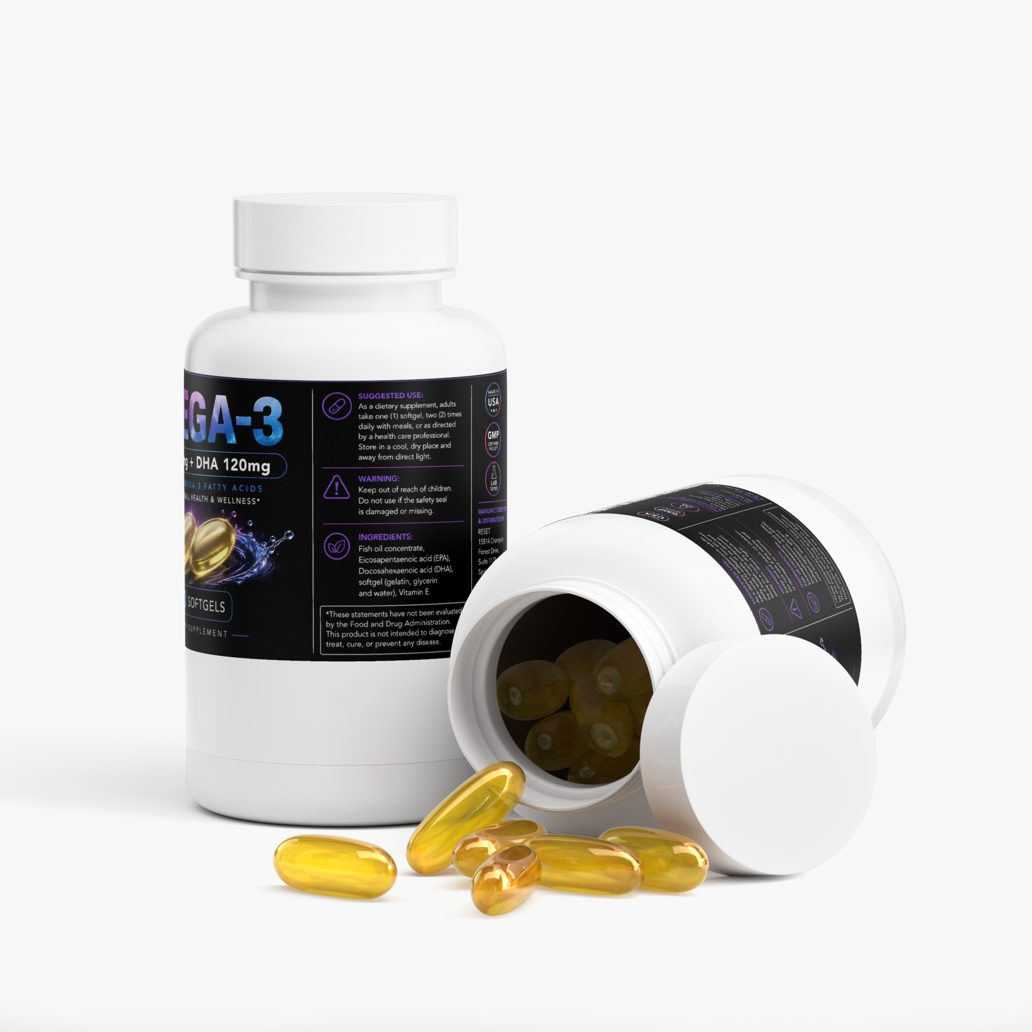 Omega-3 EPA 180mg + DHA 120mg