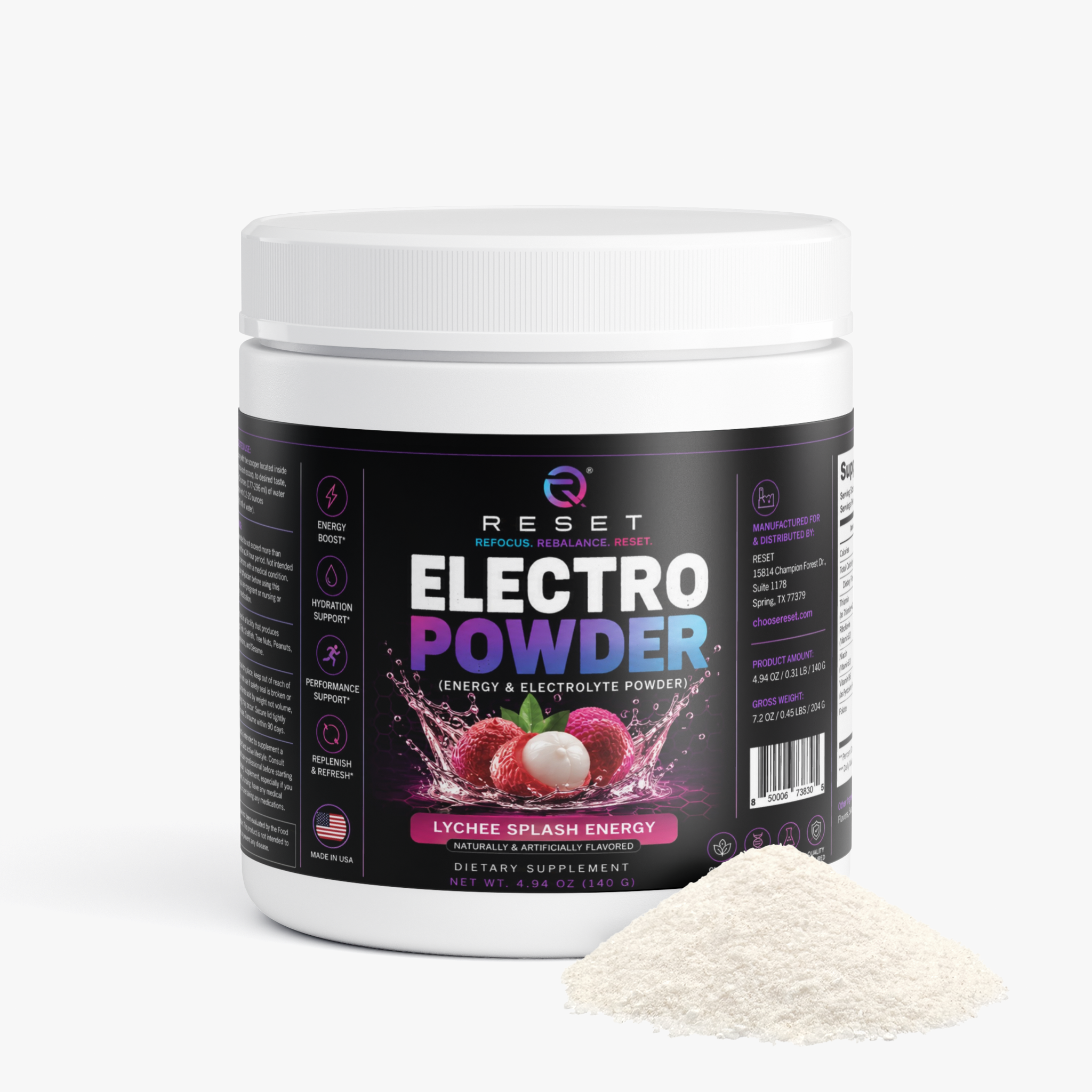 Energy Powder (Lychee Splash Energy)