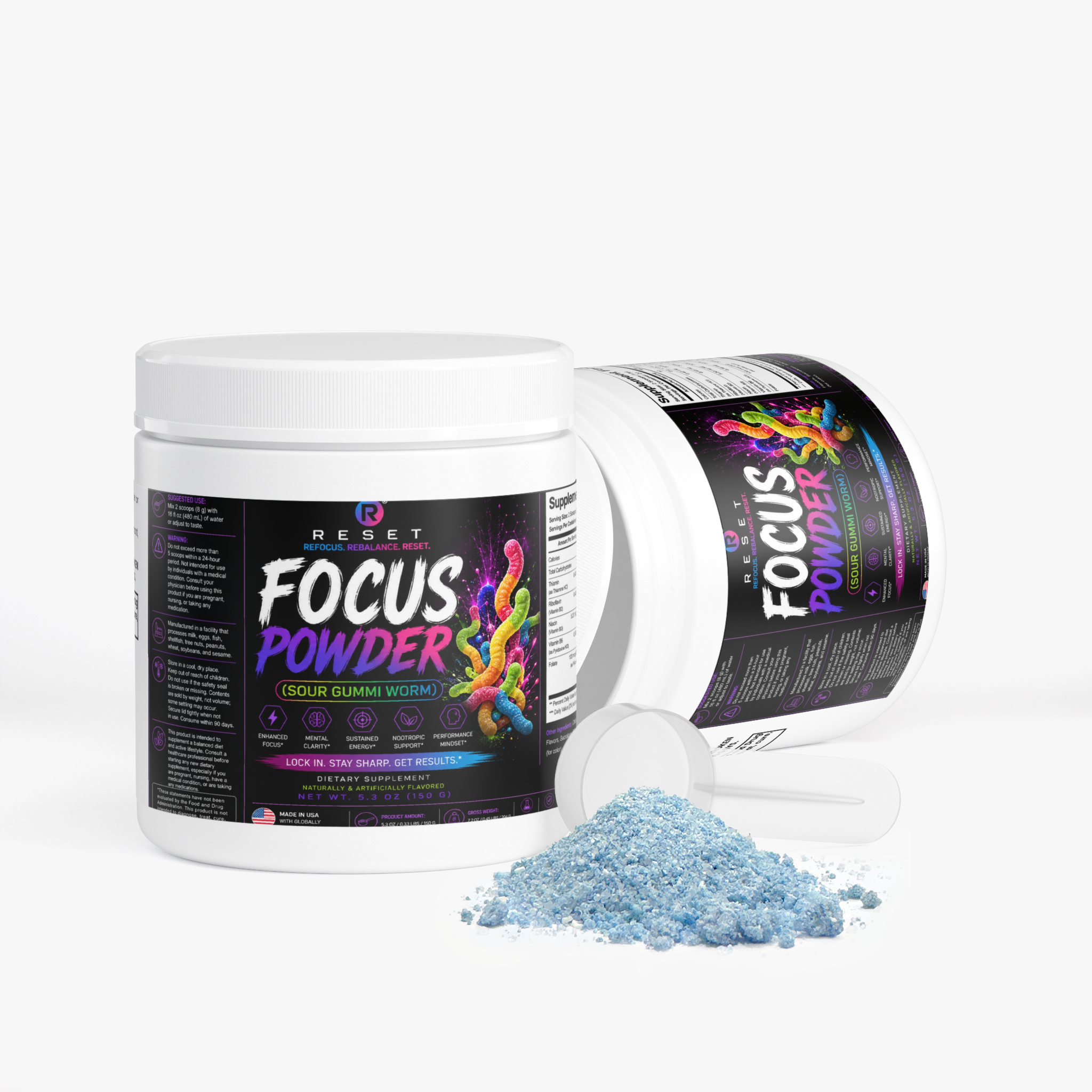 Focus Powder (Sour Gummi Worm)
