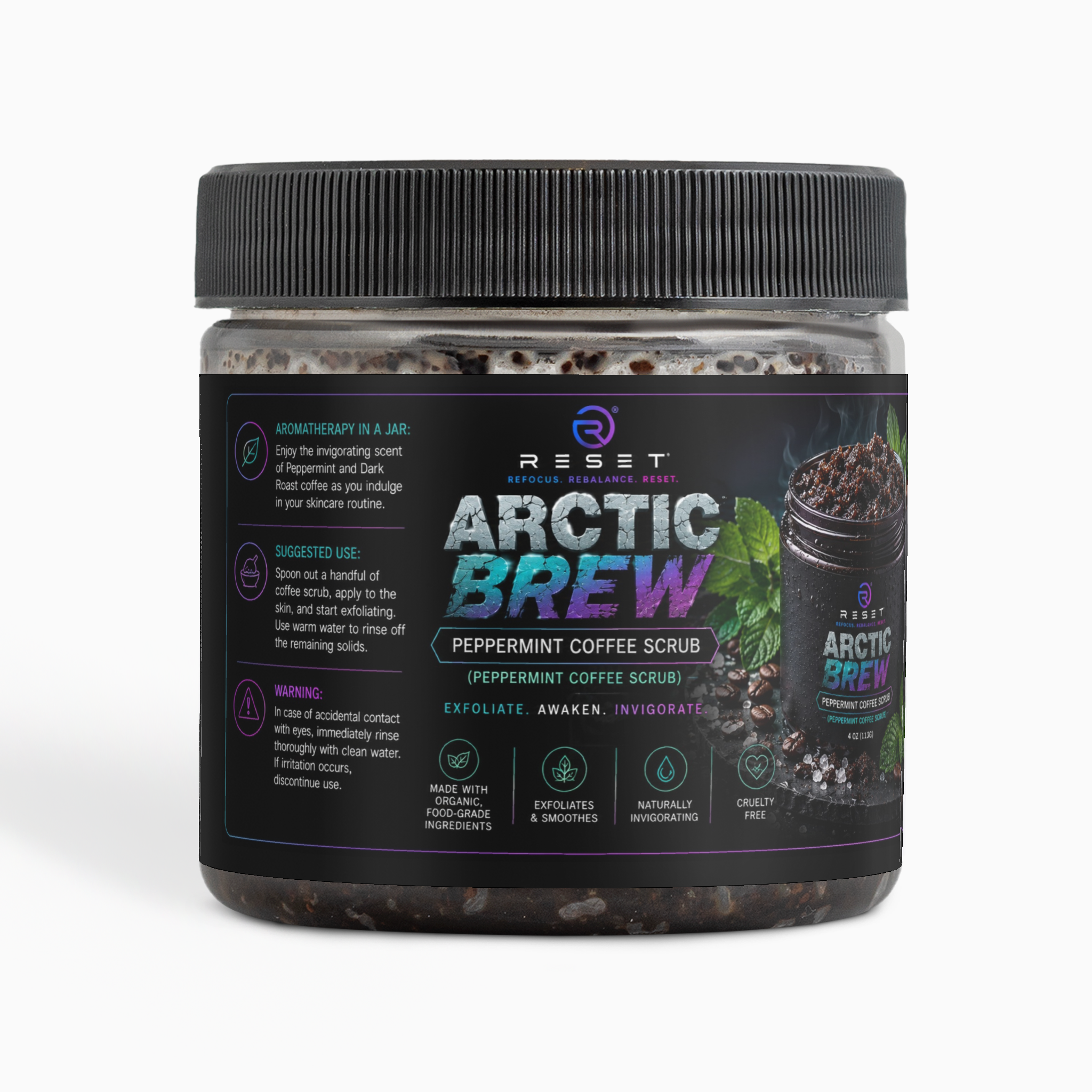 Artic Brew Peppermint Coffee Scrub