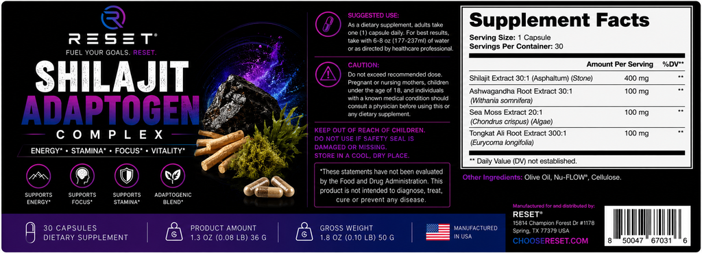 Shilajit Adaptogen Complex