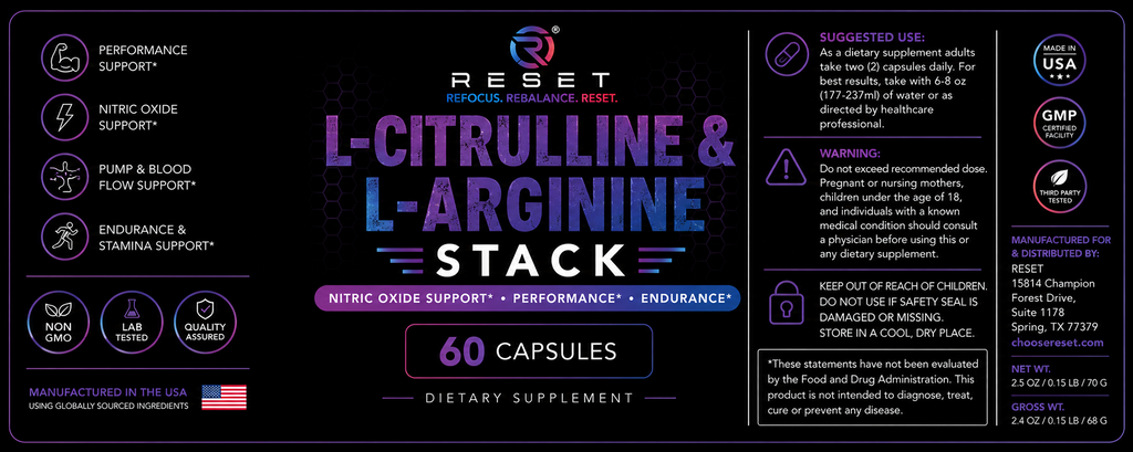L-Citrulline & L-Arginine Stack