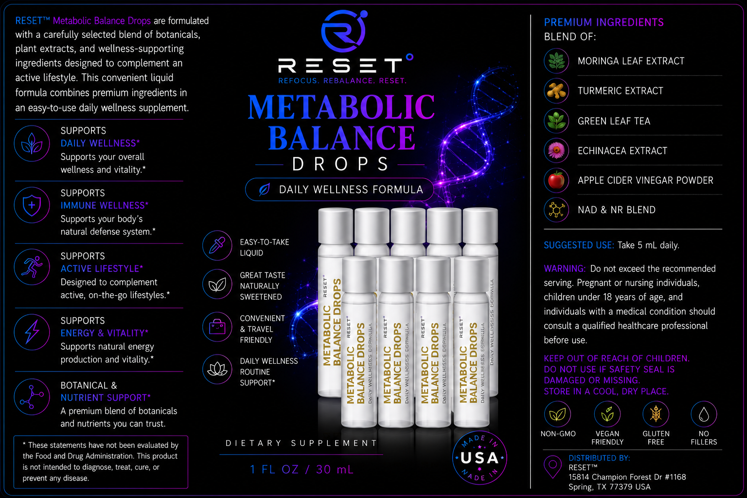 Metabolic balance drops