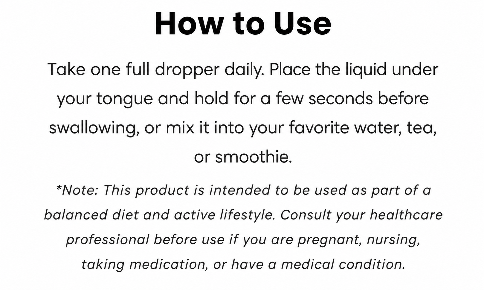 Metabolic balance drops